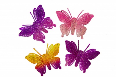Бабочка декоративная пластиковая #12 - купить в Каменске-Шахтинском. Цена: 7.09 руб.