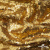 Трикотажное полотно, Сетка с пайетками,188 гр/м2, шир.140 см, цв.-тем.золото (#51) - купить в Каменске-Шахтинском. Цена 505.15 руб.