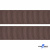 Репсовая лента 005, шир. 25 мм/уп. 50+/-1 м, цвет коричневый - купить в Каменске-Шахтинском. Цена: 298.75 руб.