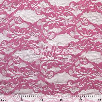 Кружевное полотно стрейч XD-WINE, 100 гр/м2, шир.150см, цвет розовый - купить в Каменске-Шахтинском. Цена 1 851.10 руб.
