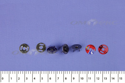 Кнопки магнитные МКМ-02, диам. 18 мм, чёрный никель - купить в Каменске-Шахтинском. Цена: 14.49 руб.