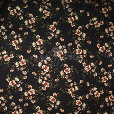Плательная ткань "Фламенко" 3.1, 80 гр/м2, шир.150 см, принт растительный - купить в Каменске-Шахтинском. Цена 239.03 руб.
