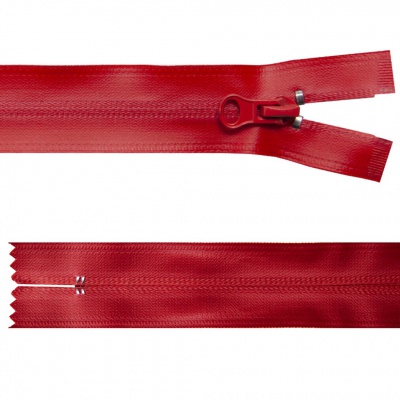 Молния водонепроницаемая PVC Т-7, 20 см, неразъемная, цвет (820)-красный - купить в Каменске-Шахтинском. Цена: 21.56 руб.