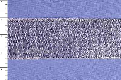 Лента парча MR-25, 25мм (33 м)  серебро - купить в Каменске-Шахтинском. Цена: 403.62 руб.
