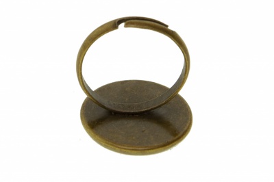 Заготовка для рукоделия металлическая фигурная для кольца 15мм - купить в Каменске-Шахтинском. Цена: 7.44 руб.