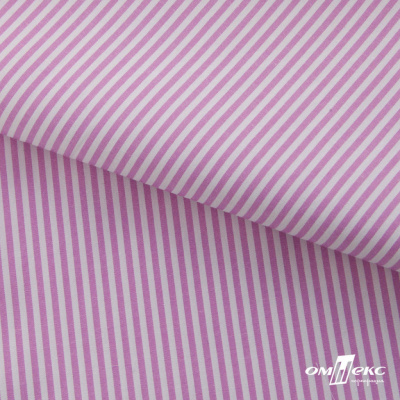 Ткань сорочечная Полоска Кенди, 115 г/м2, 58% пэ,42% хл, шир.150 см, цв.1-розовый, (арт.110) - купить в Каменске-Шахтинском. Цена 306.69 руб.