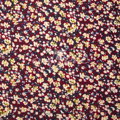 Плательная ткань "Софи" 5.1, 75 гр/м2, шир.150 см, принт растительный - купить в Каменске-Шахтинском. Цена 243.96 руб.