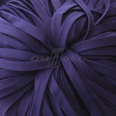 Шнур 15мм плоский (100+/-1м) №10 фиолетовый - купить в Каменске-Шахтинском. Цена: 10.21 руб.