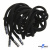 Шнурки #107-05, круглые 130 см, декор.наконечник, цв.чёрный - купить в Каменске-Шахтинском. Цена: 22.56 руб.