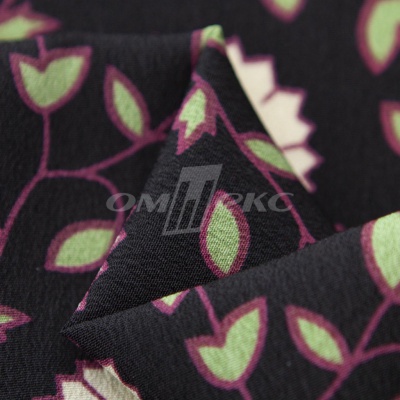 Плательная ткань "Фламенко" 10.1, 80 гр/м2, шир.150 см, принт растительный - купить в Каменске-Шахтинском. Цена 241.49 руб.