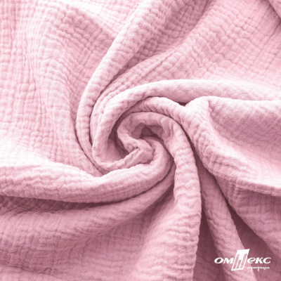 Ткань Муслин, 100% хлопок, 125 гр/м2, шир. 135 см   Цв. Розовый Кварц   - купить в Каменске-Шахтинском. Цена 337.25 руб.
