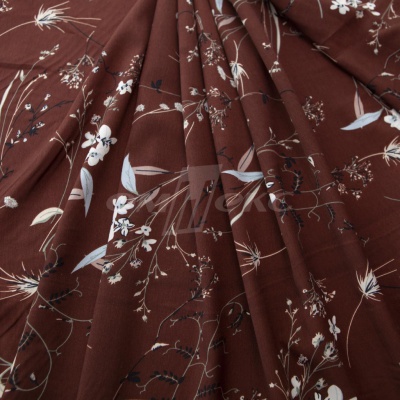 Плательная ткань "Фламенко" 2.2, 80 гр/м2, шир.150 см, принт растительный - купить в Каменске-Шахтинском. Цена 239.03 руб.