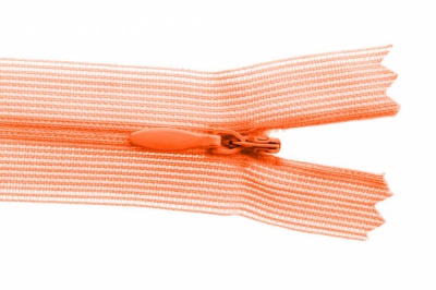 Молния потайная Т3 849, 50 см, капрон, цвет оранжевый - купить в Каменске-Шахтинском. Цена: 8.87 руб.
