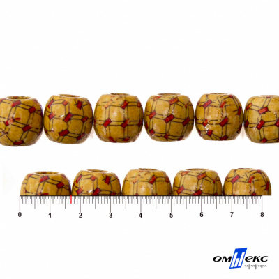 0189-Бусины деревянные "ОмТекс", 17 мм, упак.50+/-3шт - купить в Каменске-Шахтинском. Цена: 83.66 руб.