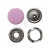 Кнопка рубашечная (закрытая) 9,5мм - эмаль, цв.003 - розовый - купить в Каменске-Шахтинском. Цена: 5.74 руб.