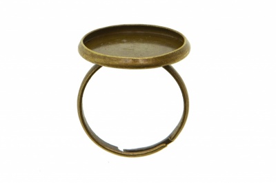 Заготовка для рукоделия металлическая фигурная для кольца 15мм - купить в Каменске-Шахтинском. Цена: 7.44 руб.