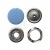 Кнопка рубашечная (закрытая) 9,5мм - эмаль, цв.182 - св.голубой - купить в Каменске-Шахтинском. Цена: 5.74 руб.