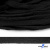 Шнур плетеный d-8 мм плоский, 70% хлопок 30% полиэстер, уп.85+/-1 м, цв.- чёрный - купить в Каменске-Шахтинском. Цена: 735 руб.