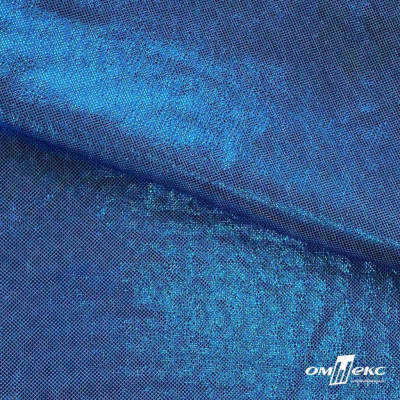 Трикотажное полотно голограмма, шир.140 см, #602 -голубой/голубой - купить в Каменске-Шахтинском. Цена 385.88 руб.