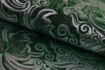 Ткань костюмная жаккард, 135 гр/м2, шир.150см, цвет зелёный№4 - купить в Каменске-Шахтинском. Цена 441.94 руб.