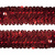 Тесьма с пайетками 3, шир. 30 мм/уп. 25+/-1 м, цвет красный - купить в Каменске-Шахтинском. Цена: 1 087.39 руб.