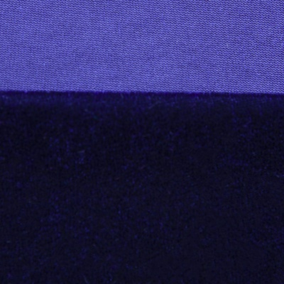 Бархат стрейч №14, 240 гр/м2, шир.160 см, (2,6 м/кг), цвет т.синий - купить в Каменске-Шахтинском. Цена 748.44 руб.