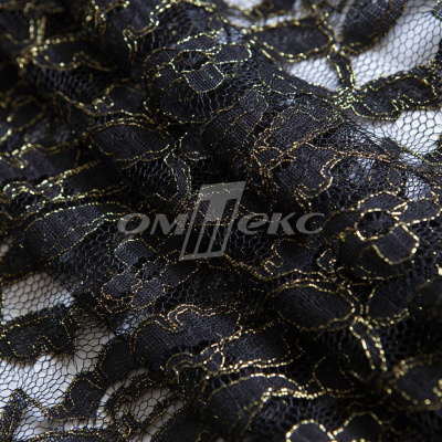 Кружевное полотно XD LACE 1-4, 80 гр/м2, шир.150см, цвет чёрный - купить в Каменске-Шахтинском. Цена 245.94 руб.