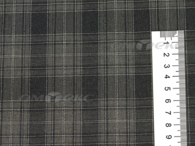 Ткань костюмная клетка 25235 2004, 185 гр/м2, шир.150см, цвет серый/бел - купить в Каменске-Шахтинском. Цена 