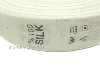 Состав и уход за тк.100% Silk (1000 шт) - купить в Каменске-Шахтинском. Цена: 520.46 руб.