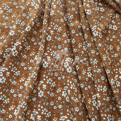 Плательная ткань "Фламенко" 11.1, 80 гр/м2, шир.150 см, принт растительный - купить в Каменске-Шахтинском. Цена 239.03 руб.