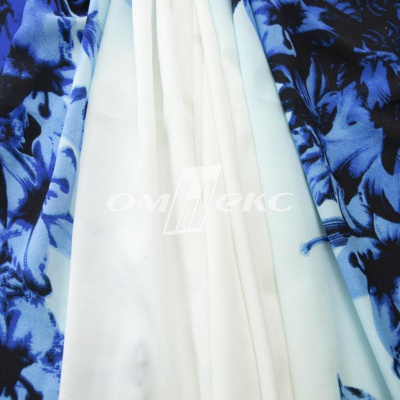 Плательная ткань "Фламенко" 19.1, 80 гр/м2, шир.150 см, принт растительный - купить в Каменске-Шахтинском. Цена 241.49 руб.