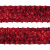 Тесьма с пайетками 3, шир. 35 мм/уп. 25+/-1 м, цвет красный - купить в Каменске-Шахтинском. Цена: 1 308.30 руб.
